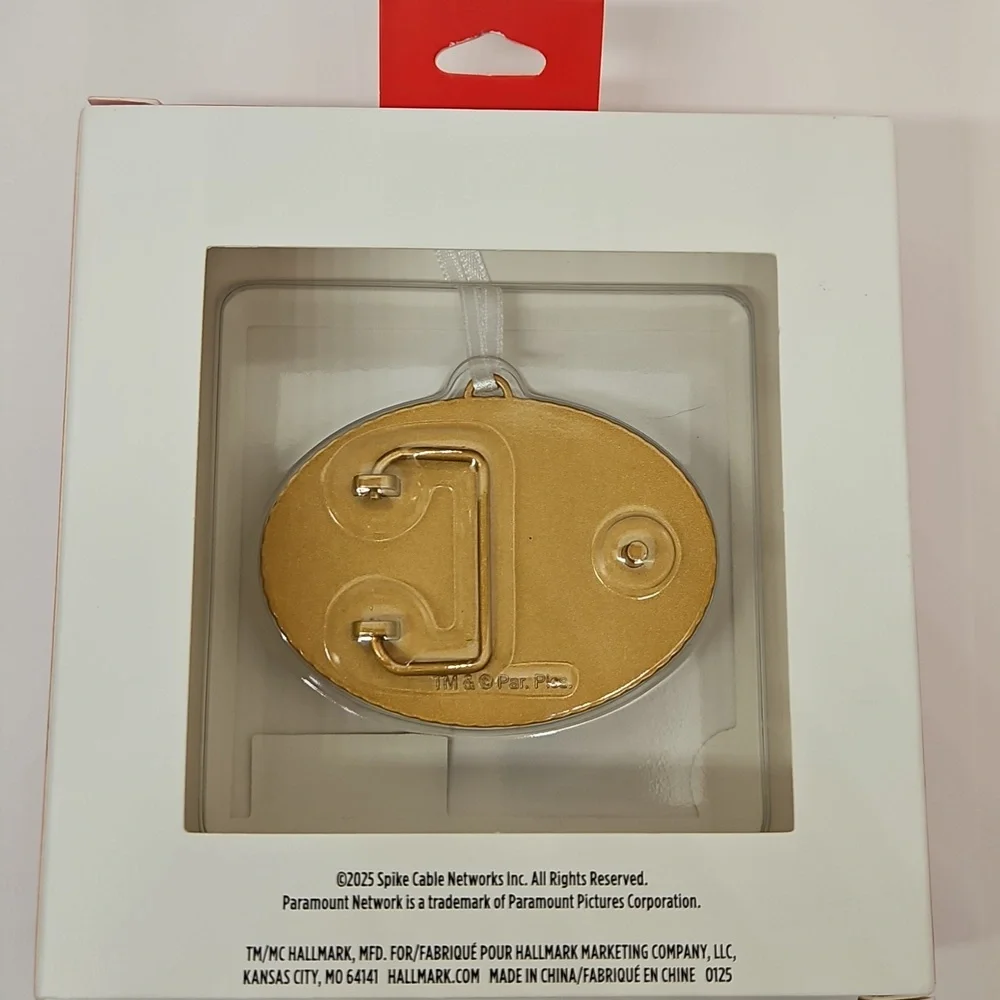 Hallmark Yellowstone Dutton Ranch Belt Buckle Christmas Tree Ornament